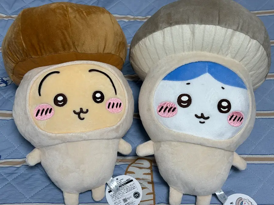 ちいかわきのこ着ぐるみBIGぬいぐるみ。ハチワレ、ウサギ