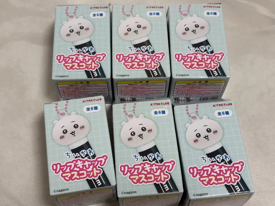 ちいかわリップキャップマスコットのパッケージ画像